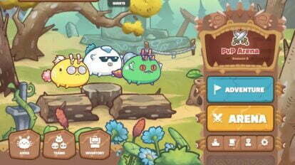 Axie Infinity screenshot PvP arena