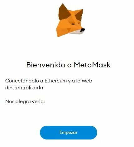 Bienvenido a MetaMask