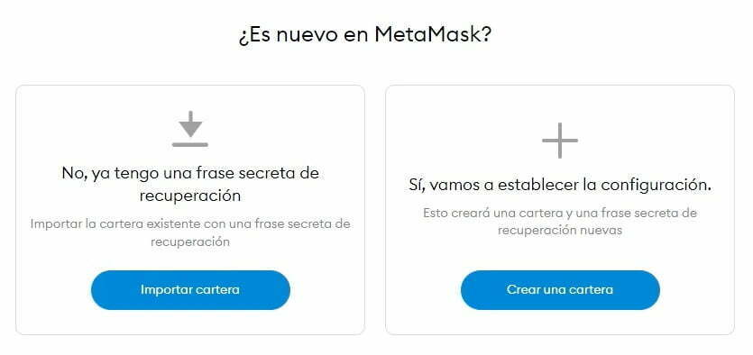 conexión MetaMask